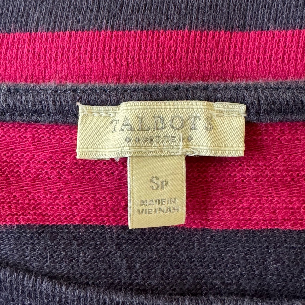 🔻$10 Talbots Striped Knit Top - Picture 3 of 4
